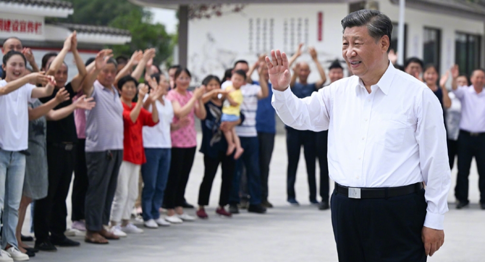 Xi inspecciona ciudad suroccidental china de Meishan