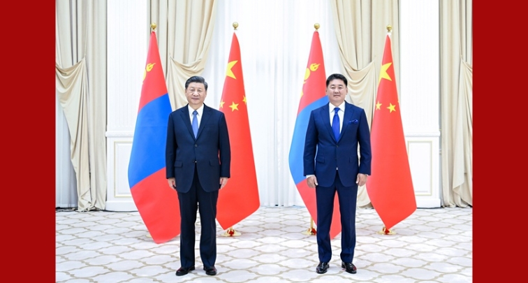 Xi se reúne con presidente mongol Khurelsukh 