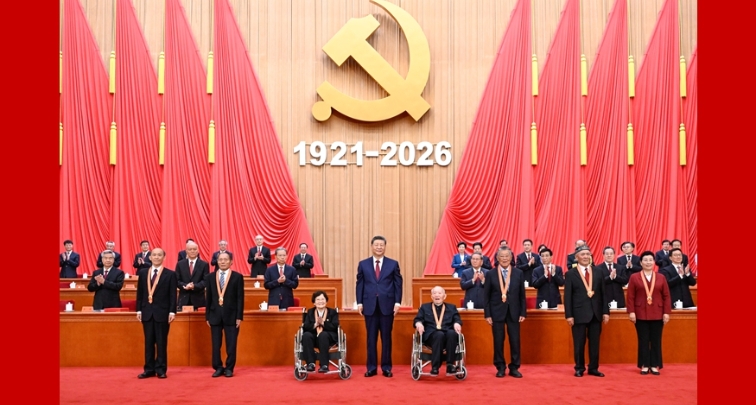  Xi elogia "epopeya" de 105 años del PCCh <br> y pide construir una China socialista moderna